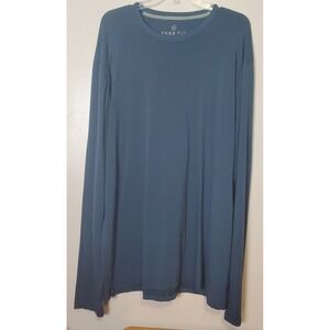 Free Fly Men's Lightweight Long Sleeve Shirt Performance Bamboo 3XL XXXL Blue